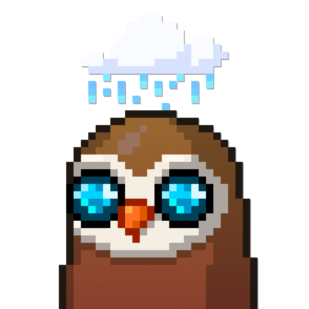 Side peeking pixel owl